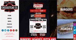 Desktop Screenshot of delrossischeesesteaks.com